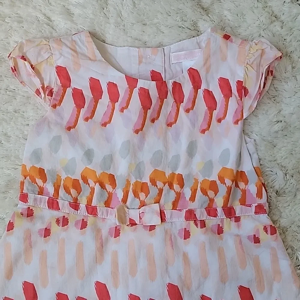 𝅺JANIE AND JACK WATERCOLOR POPPY PRINT DRESS, SIZE 2T